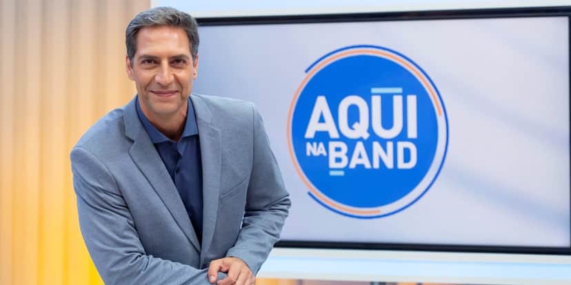 O apresentador comanda o 'Aqui na Band' (Foto: reprodução/Band) O apresentador comanda o 'Aqui na Band' (Foto: reprodução/Band)