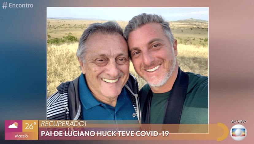 Pai de Luciano Huck contraiu Covid-19 (Reprodução) Pai de Luciano Huck contraiu Covid-19 (Reprodução)