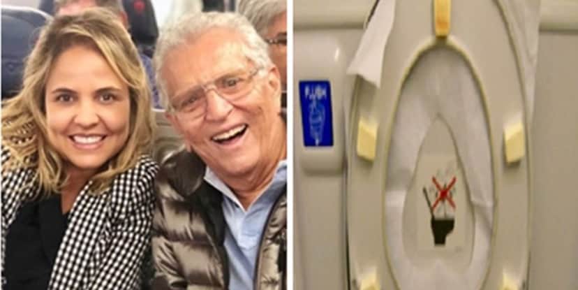 Eliana: Renata Domingues causou a maior confusão dentro de avião (Foto: Montagem/TV Foco) Eliana: Renata Domingues causou a maior confusão dentro de avião (Foto: Montagem/TV Foco)
