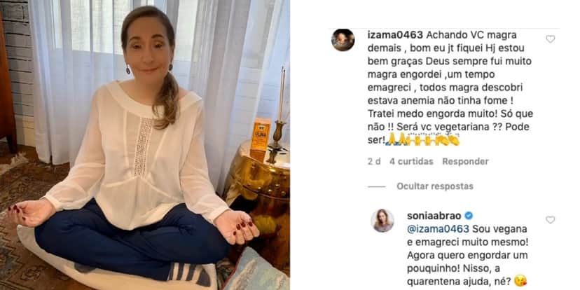 Ao ser questionada por fãs, Sonia Abrão revela motivo de magreza (Foto: Reprodução/Instagram) Ao ser questionada por fãs, Sonia Abrão revela motivo de magreza (Foto: Reprodução/Instagram)