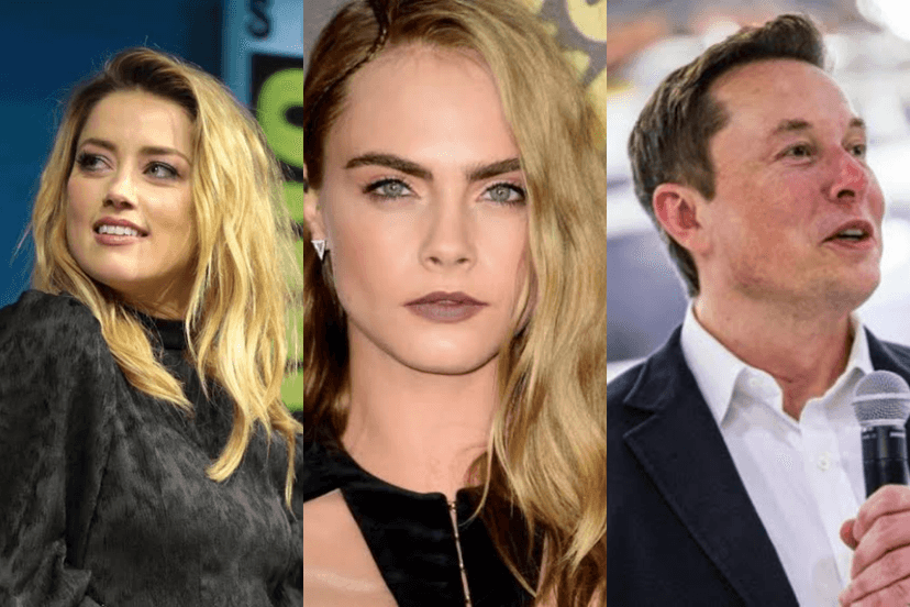 Johnny Depp acusa ex, Amber Heard, de fazer ménage com Cara Delevingne, e o empresário Elon Musk (Foto: Reprodução) Johnny Depp acusa ex, Amber Heard, de fazer ménage com Cara Delevingne, e o empresário Elon Musk (Foto: Reprodução)