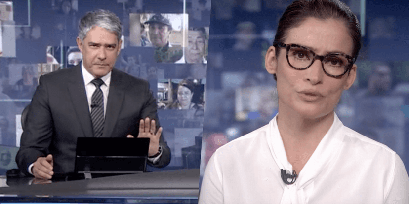 William Bonner e Renata Vasconcellos massacraram no Jornal Nacional - Foto: Montagem