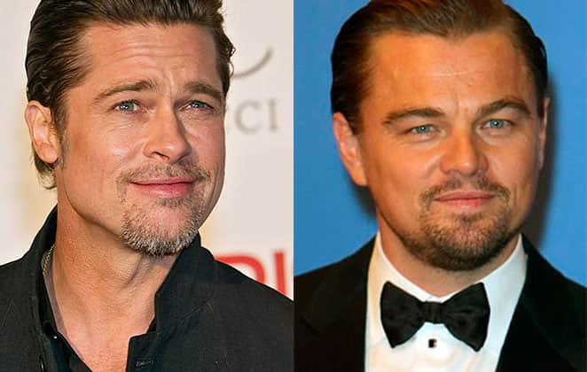 Brad Pitt e Leonardo DiCaprio são convidados a fazerem par romântico em filme gay (Foto: Reprodução) Brad Pitt e Leonardo DiCaprio são convidados a fazerem par romântico em filme gay (Foto: Reprodução)
