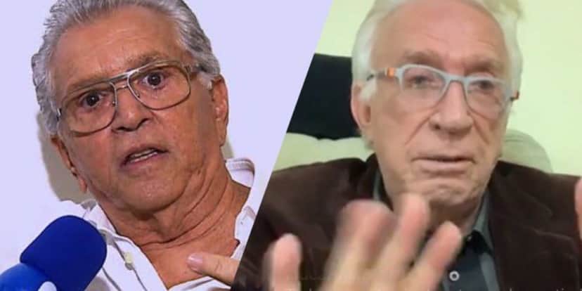 Moacyr Franco e Carlos Alberto de Nóbrega (Montagem: TV Foco) Moacyr Franco e Carlos Alberto de Nóbrega (Montagem: TV Foco)