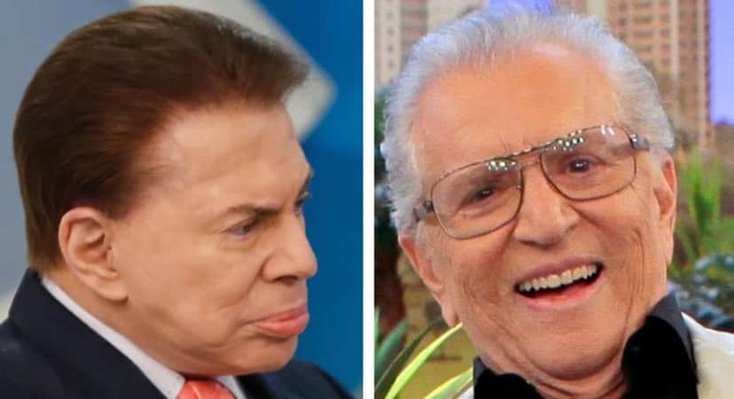 Carlos Alberto de Nóbrega ficou sem falar com Silvio Santos por anos - Foto: Montagem Carlos Alberto de Nóbrega ficou sem falar com Silvio Santos por anos - Foto: Montagem