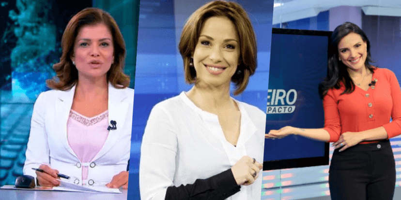 Analice Nicolau, Neila Medeiros e Márcia Dantas estão sendo testadas para ocuparem o lugar de Rachel Sheherazade no SBT (Foto montagem) Analice Nicolau, Neila Medeiros e Márcia Dantas estão sendo testadas para ocuparem o lugar de Rachel Sheherazade no SBT (Foto montagem)