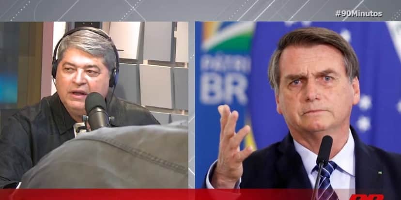 Datena em entrevista com Jair Bolsonaro (Foto: Reproduçao/Band) Datena em entrevista com Jair Bolsonaro (Foto: Reproduçao/Band)