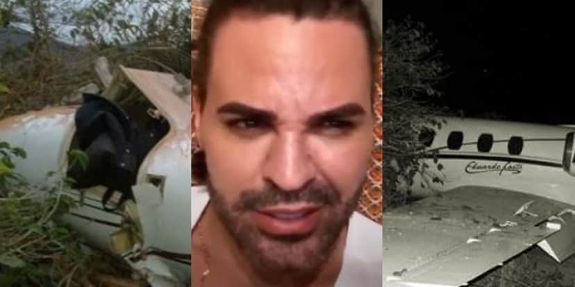 Eduardo Costa sofreu um grave acidente de avião (Foto montagem: TV Foco) Eduardo Costa sofreu um grave acidente de avião (Foto montagem: TV Foco)