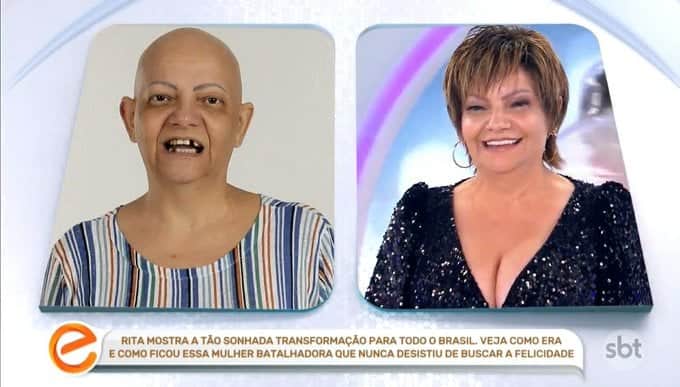 Mulher passou por transformação radical no programa Eliana - Foto: Reprodução Mulher passou por transformação radical no programa Eliana - Foto: Reprodução