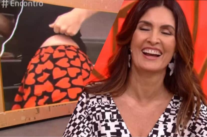 Fábio Porchat aparece de cueca no Encontro, e Fátima ri constrangida Fábio Porchat aparece de cueca no Encontro, e Fátima ri constrangida