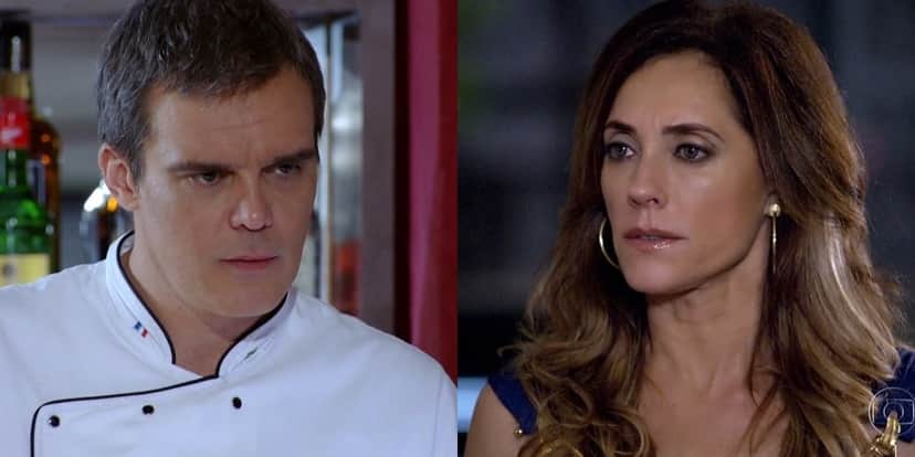 René (Dalton Vigh) vai escorraçar Tereza Cristina (Christiane Torloni) de seu restaurante em Fina Estampa (Foto: Reprodução/Globo) René (Dalton Vigh) vai escorraçar Tereza Cristina (Christiane Torloni) de seu restaurante em Fina Estampa (Foto: Reprodução/Globo)