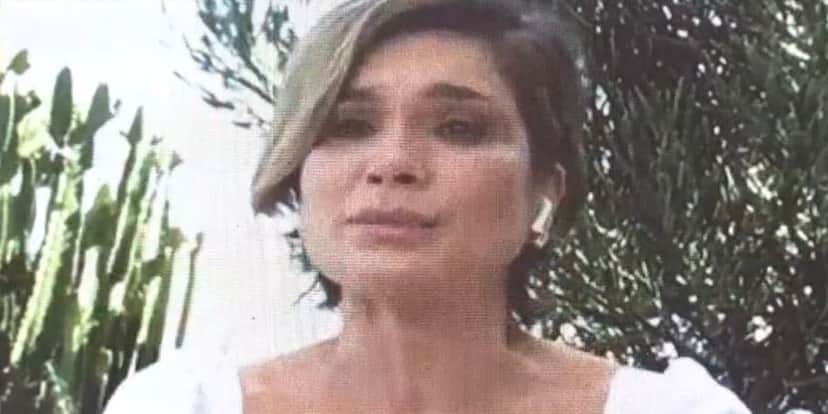 Flávia Alessandra chorou muito após ver os pais (Foto: Reprodução/TV Globo) Flávia Alessandra chorou muito após ver os pais (Foto: Reprodução/TV Globo)
