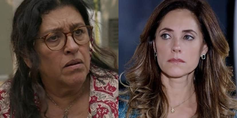 Regina Casé (Lurdes) em Amor de Mãe e Christiane Torloni (Tereza Cristina) em Fina Estampa; novelas serão exibidas em sequência na faixa das nove (Foto: Reprodução/Globo/Montagem) Regina Casé (Lurdes) em Amor de Mãe e Christiane Torloni (Tereza Cristina) em Fina Estampa; novelas serão exibidas em sequência na faixa das nove (Foto: Reprodução/Globo/Montagem)