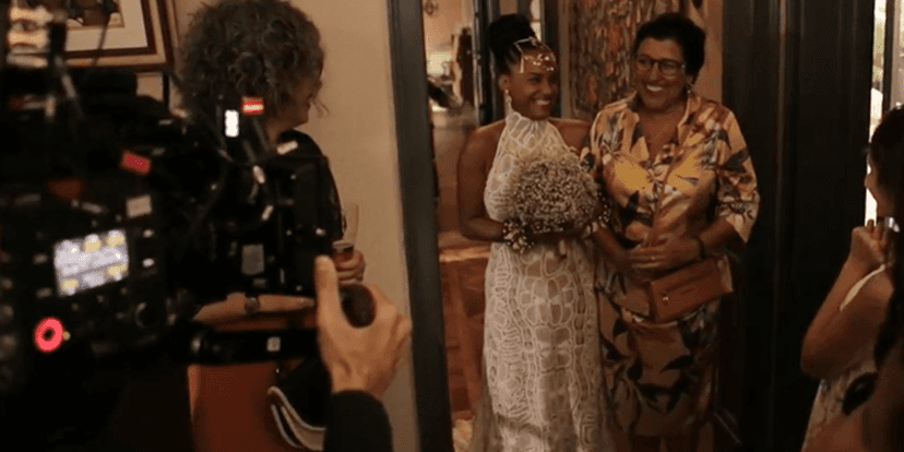 Bastidores de gravação da novela Amor de Mãe, que volta às gravações em julho (Foto: Reprodução/Globo)