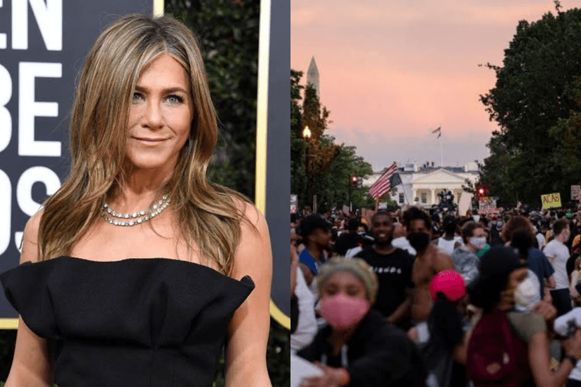 Jennifer Aniston doa R$ 5 milhões em luta contra o racismo (Foto: Reprodução) Jennifer Aniston doa R$ 5 milhões em luta contra o racismo (Foto: Reprodução)