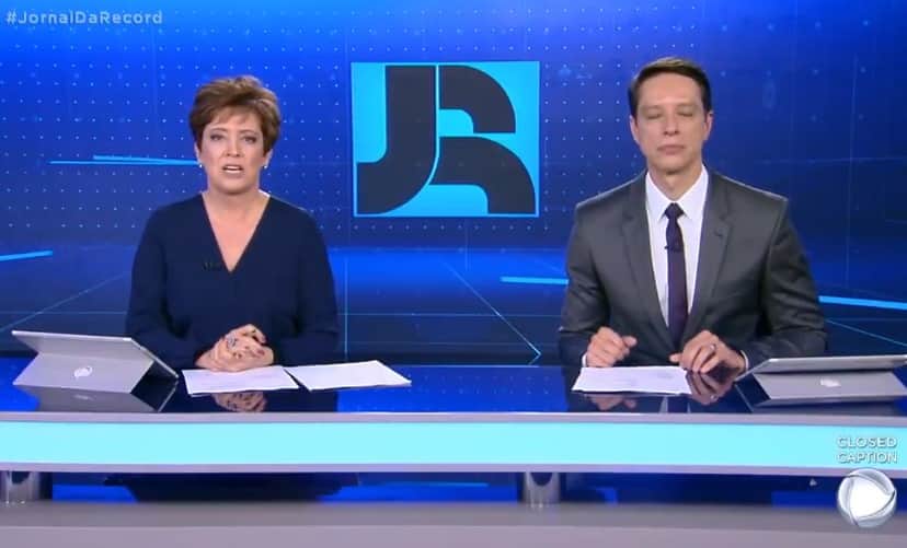 Jornal da Record surpreendeu Jornal da Record surpreendeu