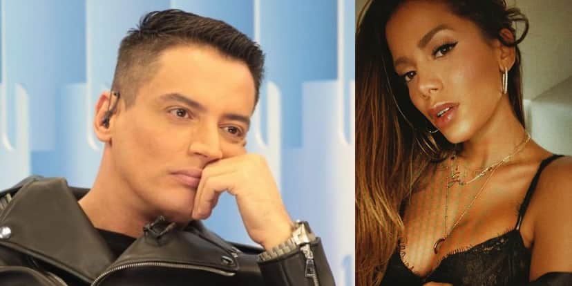 Leo Dias entrou em guerra com Anitta (Foto: Reprodução/SBT/Instagram) Leo Dias entrou em guerra com Anitta (Foto: Reprodução/SBT/Instagram)