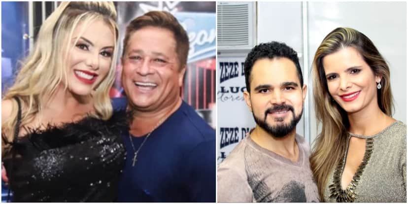 Poliana Rocha, esposa de Leonardo, elogiou o amor de Flávia Fonseca e Luciano Camargo (Reprodução) Poliana Rocha, esposa de Leonardo, elogiou o amor de Flávia Fonseca e Luciano Camargo (Reprodução)