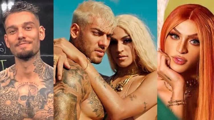 Lucas Lucco fala sobre o preconceito que sofreu por causa do trabalho que fez com Pabllo Vittar (Montagem: TV Foco) Lucas Lucco fala sobre o preconceito que sofreu por causa do trabalho que fez com Pabllo Vittar (Montagem: TV Foco)