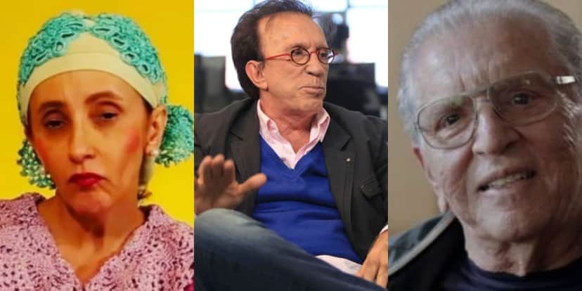 Moacyr Franco já teve brigas com Carlos Alberto de Nóbrega e Gorete Milagres (Foto: Reprodução/SBT/Dilvulgação) Moacyr Franco já teve brigas com Carlos Alberto de Nóbrega e Gorete Milagres (Foto: Reprodução/SBT/Dilvulgação)
