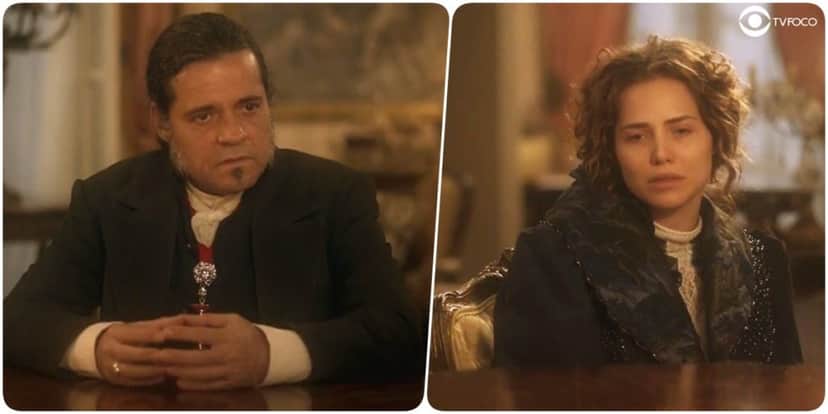 Bonifácio fica sentido ao ver Leopoldina sofrente em Novo Mundo Bonifácio fica sentido ao ver Leopoldina sofrente em Novo Mundo