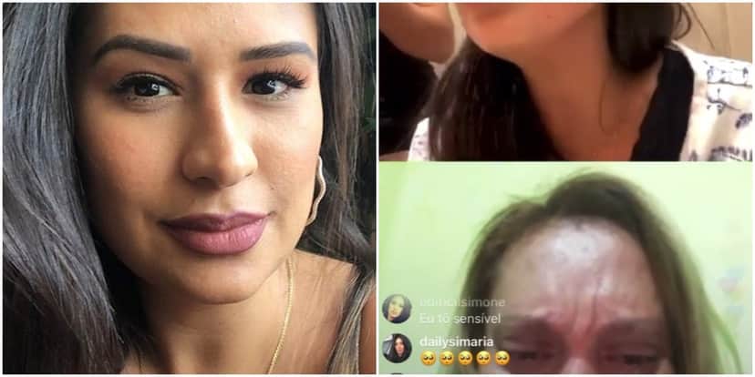Durante live, Simone acalmou mulher que queria se suicidar (Foto: Reprodução/ Montagem/ TV Foco) Durante live, Simone acalmou mulher que queria se suicidar (Foto: Reprodução/ Montagem/ TV Foco)