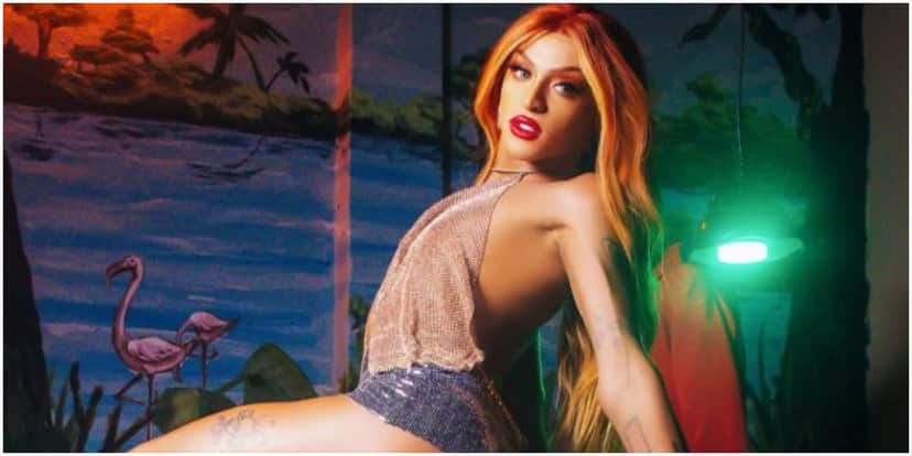 Pabllo Vittar surgiu somente de calcinha e deixou parte íntima marcada (Foto: Reprodução/ Instagram) Pabllo Vittar surgiu somente de calcinha e deixou parte íntima marcada (Foto: Reprodução/ Instagram)