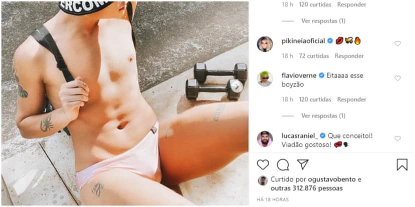 Pabllo Vittar deixou a parte íntima enorme marcada (Foto: Reprodução/ Instagram) Pabllo Vittar deixou a parte íntima enorme marcada (Foto: Reprodução/ Instagram)