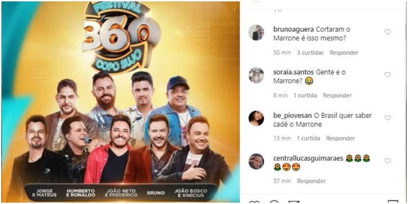 Bruno fará live sem Marrone (Foto: Reprodução) Bruno fará live sem Marrone (Foto: Reprodução)