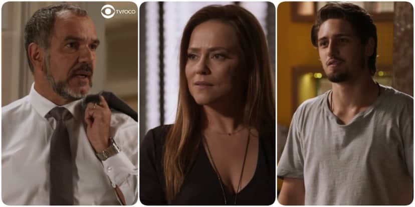 Rafael, Lili e Germano viram triângulo em Totalmente Demais 