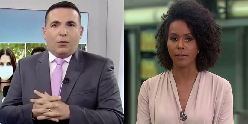 Reinaldo Gottino no Balanço Geral e Maju Coutinho no Jornal Hoje; reestreia do apresentador tirou audiência da Globo (Foto: Reprodução/Record/Globo/Montagem) Reinaldo Gottino no Balanço Geral e Maju Coutinho no Jornal Hoje; reestreia do apresentador tirou audiência da Globo (Foto: Reprodução/Record/Globo/Montagem)