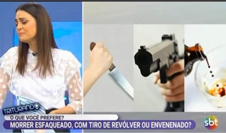 Silvio Santos mexe no Triturando (Foto: Reprodução) Silvio Santos mexe no Triturando (Foto: Reprodução)