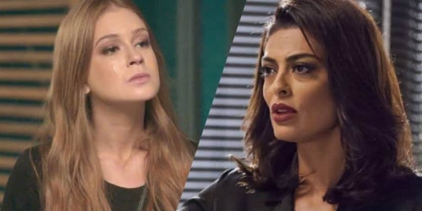 Totalmente Demais, Carol e Eliza baixam a guarda após se consolarem depois que o concurso for cancelado (Imagem: Globo) Totalmente Demais, Carol e Eliza baixam a guarda após se consolarem depois que o concurso for cancelado (Imagem: Globo)