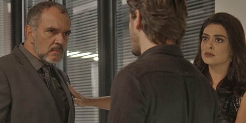 Germano (Humberto Martins) tem confronto com Rafael (Daniel Rocha) em Totalmente Demais (Foto: Divulgação/Globo) Germano (Humberto Martins) tem confronto com Rafael (Daniel Rocha) em Totalmente Demais (Foto: Divulgação/Globo)