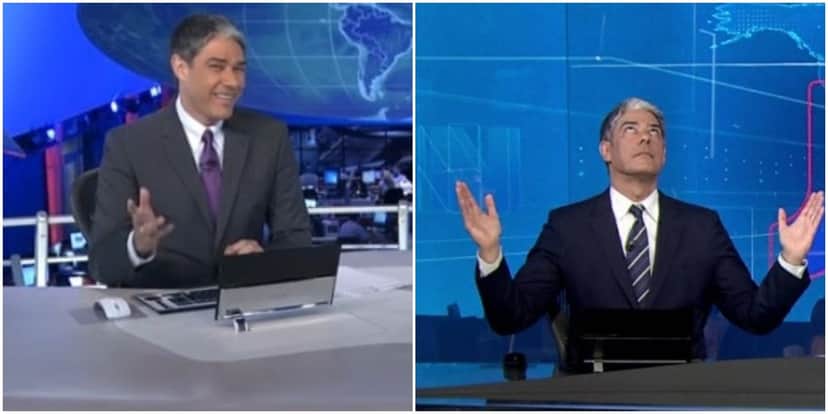 William Bonner na bancada do JN da Globo (Reprodução) William Bonner na bancada do JN da Globo (Reprodução)