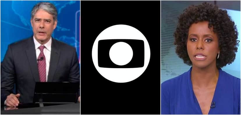 Os apresentadores de telejornais da Globo William Bonner e Maju Coutinho Os apresentadores de telejornais da Globo William Bonner e Maju Coutinho