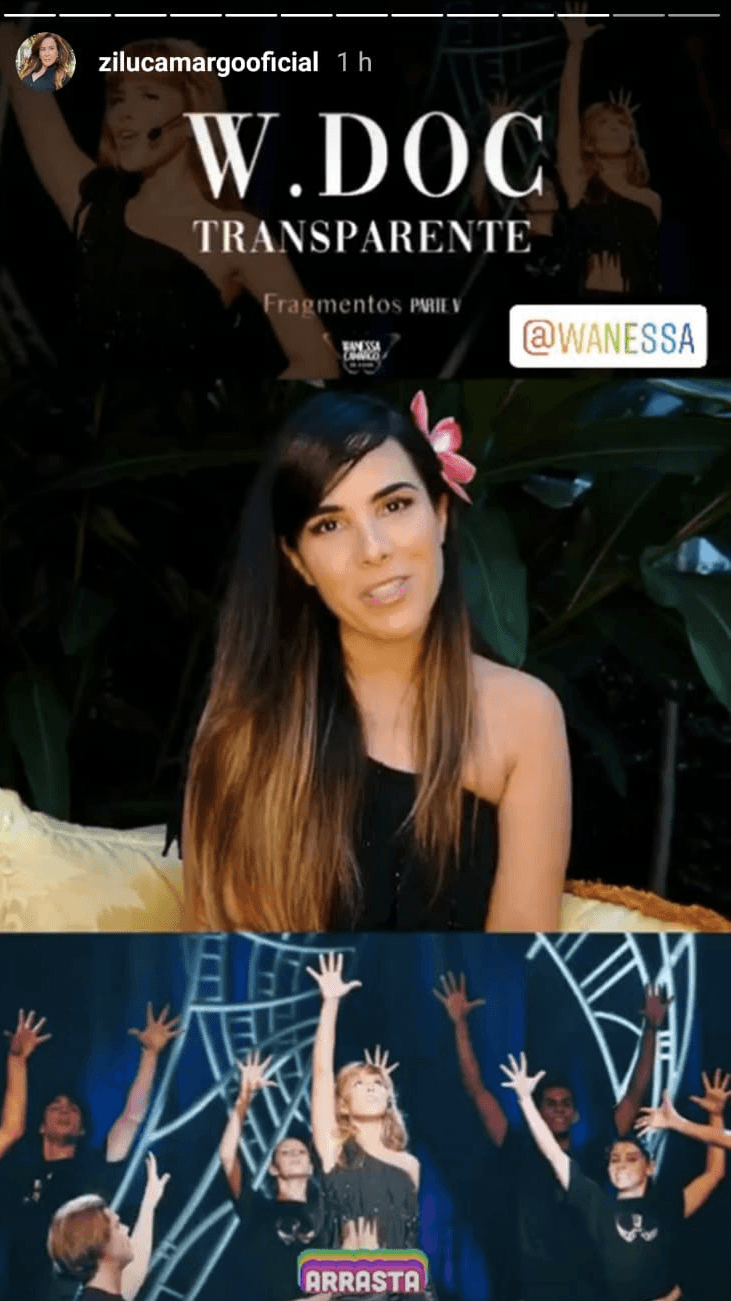 Zilu postou um stories falando sobre Wanessa (Foto: reprodução/Instagram) Zilu postou um stories falando sobre Wanessa (Foto: reprodução/Instagram)