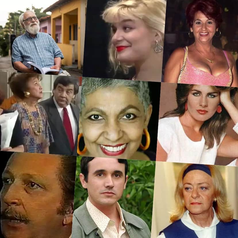 Elenco da A Viagem de 1994 que já morreu (Foto montagem) Elenco da A Viagem de 1994 que já morreu (Foto montagem)