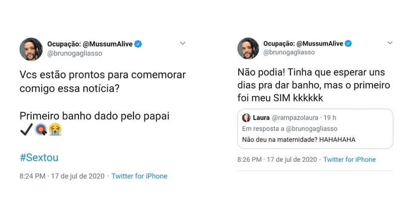 Ator Bruno Gagliasso cai no choro ao dar banho em Zyan, filho caçula com Giovanna Ewbank (Foto: Reprodução/Twitter) Ator Bruno Gagliasso cai no choro ao dar banho em Zyan, filho caçula com Giovanna Ewbank (Foto: Reprodução/Twitter)