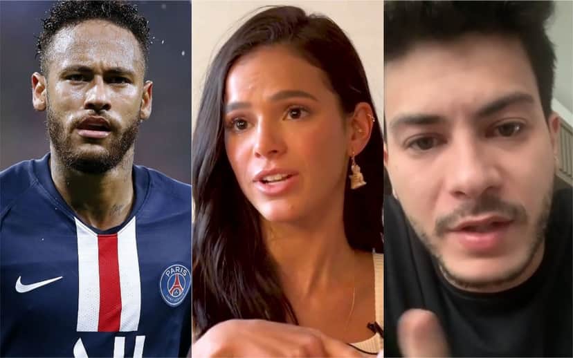 Neymar, Bruna Marquezine e Arthur Aguiar foram envolvidos em escândalo (Foto: Divulgação) Neymar, Bruna Marquezine e Arthur Aguiar foram envolvidos em escândalo (Foto: Divulgação)