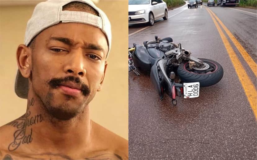 O cantor Nego do Borel sofreu acidente de moto (Foto: Divulgação) O cantor Nego do Borel sofreu acidente de moto (Foto: Divulgação)