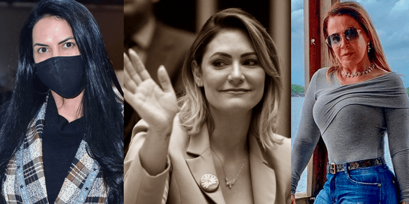 Graciele Lacerda, Michelle Bolsonaro, Zilu (Foto: Montagem) Graciele Lacerda, Michelle Bolsonaro, Zilu (Foto: Montagem)