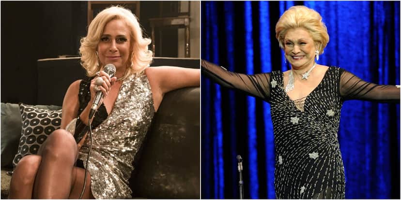 Andrea Beltrão interpretou Hebe em minissérie da Globo. (Foto: Montagem/Divulgação) Andrea Beltrão interpretou Hebe em minissérie da Globo. (Foto: Montagem/Divulgação)