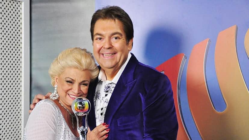 Faustão ao lado de Hebe. (Foto: Divulgação) Faustão ao lado de Hebe. (Foto: Divulgação)