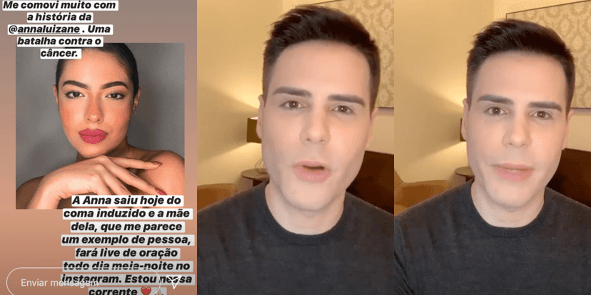 Instagram Stories Luiz Bacci (Foto: Montagem) Instagram Stories Luiz Bacci (Foto: Montagem)