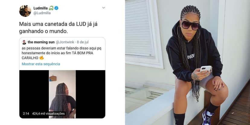 Ludmilla revela detalhes sobre treinamento para carreira de atriz (Foto: Reprodução/Twitter/Instagram) Ludmilla revela detalhes sobre treinamento para carreira de atriz (Foto: Reprodução/Twitter/Instagram)