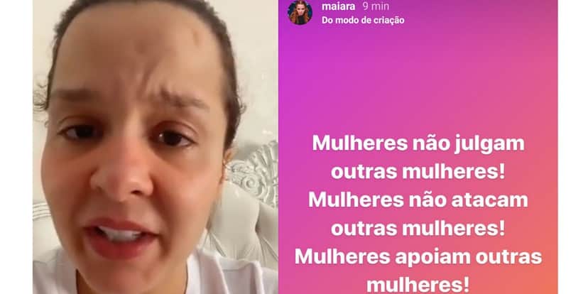 Em live, Maiara revela ataques e faz pedido após término com Fernando Zor (Foto: Reprodução/Instagram) Em live, Maiara revela ataques e faz pedido após término com Fernando Zor (Foto: Reprodução/Instagram)