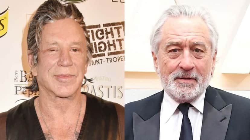 Mickey Rourke e Robert De Niro (Foto: Reprodução) Mickey Rourke e Robert De Niro (Foto: Reprodução)