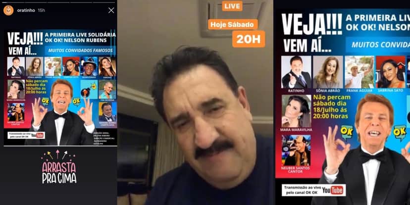 Ratinho anuncia live com Mara Maravilha, Sônia Abrão e Sabrina Sato (Foto: Montagem) Ratinho anuncia live com Mara Maravilha, Sônia Abrão e Sabrina Sato (Foto: Montagem)