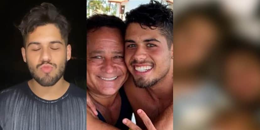 Zé Felipe, seu pai Leonardo (Foto: Montagem) Zé Felipe, seu pai Leonardo (Foto: Montagem)